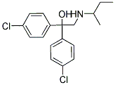 2-(SEC-BUTYLAMINO)-1,1-BIS(4-CHLOROPHENYL)-1-ETHANOL 结构式