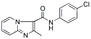 N-(4-CHLOROPHENYL)-2-METHYLIMIDAZO[1,2-A]PYRIDINE-3-CARBOXAMIDE 结构式