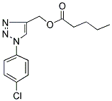 [1-(4-CHLOROPHENYL)-1H-1,2,3-TRIAZOL-4-YL]METHYL PENTANOATE 结构式