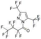 3,5-BIS(TRIFLUOROMETHYL)-1-(HEPTAFLUOROBUTYRYL)PYRAZOLE 结构式