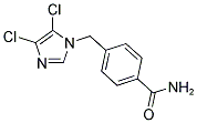 4-[(4,5-DICHLORO-1H-IMIDAZOL-1-YL)METHYL]BENZAMIDE 结构式
