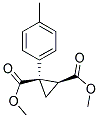 (1R,2S)-1-P-TOLYL-CYCLOPROPANE-1,2-DICARBOXYLIC ACID DIMETHYL ESTER 结构式