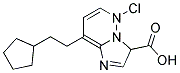 2-CYCLOPENTYLETHYL-5-CHLORO-IMIDAZO[1,2-B]PYRIDAZINE 3-CARBOXYLIC ACID 结构式