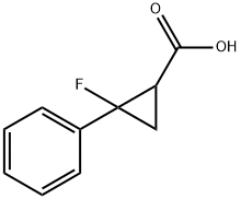 2-氟-2-苯基 - 环丙烷羧酸 结构式