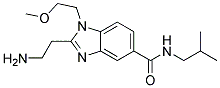 2-(2-AMINO-ETHYL)-1-(2-METHOXY-ETHYL)-1H-BENZOIMIDAZOLE-5-CARBOXYLIC ACID ISOBUTYL-AMIDE 结构式