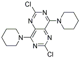 2,6-Dichloro-4,8-Dipiperidino-Pyrimid-(5,4-D)-Pyrimidine 结构式