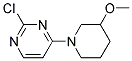 2-chloro-4-(3-methoxypiperidin-1-yl)pyrimidine 结构式