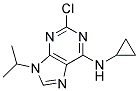 2-chloro-N-cyclopropyl-9-(1-methylethyl)-9H-purin-6-amine 结构式