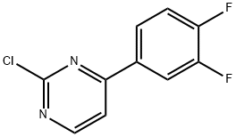 2-Chloro-4-(3,4-difluoro-phenyl)-pyrimidine 结构式