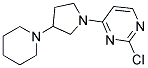 2-chloro-4-(3-piperidin-1-ylpyrrolidin-1-yl)pyrimidine 结构式