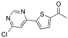 1-[5-(6-Chloro-pyrimidin-4-yl)-thiophen-2-yl]-ethanone 结构式