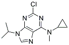 2-chloro-N-cyclopropyl-N-methyl-9-(1-methylethyl)-9H-purin-6-amine 结构式