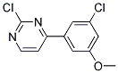 2-Chloro-4-(3-chloro-5-methoxy-phenyl)-pyrimidine 结构式