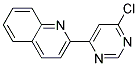 2-(6-Chloro-pyrimidin-4-yl)-quinoline 结构式