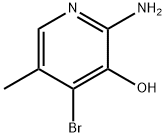 2-氨基-4-溴-5-甲基吡啶-3-醇 结构式