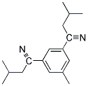 1,3-Bis(Isobutylcyano)-5-Methyl Benzene 结构式