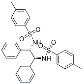 (1S,2S)-(-)-N,N'-Bis(4-toluenesulfonyl)-1,2-diphenylethylenediamine 结构式