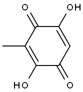 2,5-DIHYDROXY-3-METHYL-P-BENZOQUINONE 结构式