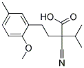 2-CYANO-2-ISOPROPYL-4-(2-METHOXY-5-METHYLPHENYL)BUTANOICACID 结构式