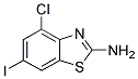 2-Amino-4-chloro-6-iodobenzothiazole 结构式