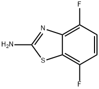 2-氨基-4,7-二氟苯并噻唑 结构式