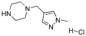 1-(1-Methyl-1H-pyrazol-4-ylmethyl)-piperazinehydrochloride 结构式