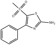 2-AMINO-5-METHYLSULFONYL-4-PHENYL-1,3-THIAZOLE 结构式