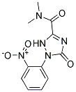 2,5-Dihydro-1-(2-nitrophenyl)-5-oxo-1H-1,2,4-triazole-3-carboxylicaciddimethylamide 结构式
