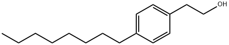乙酸-[2-(4-辛基苯基)]乙醇 结构式