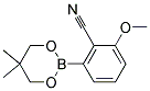 2-METHOXY-6-(5,5-DIMETHYL-1,3,2-DIOXABORINAN-2-YL)BENZONITRILE 结构式