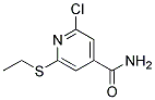 2-CHLORO-6-(ETHYLTHIO)-4-PYRIDINECARBOXAMIDE 结构式