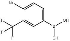 2-溴-4-三氟甲基苯硼酸 结构式