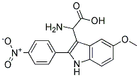 2-AMINO-2-(5-METHOXY-2-(4-NITROPHENYL)-1H-INDOL-3-YL)ACETIC ACID 结构式