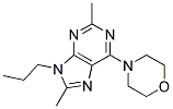 2,8-DIMETHYL-6-MORPHOLINO-9-PROPYL-9H-PURINE 结构式