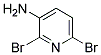 2,6-DIBROMO-3-AMINOPYRIDINE 结构式
