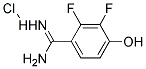 2,3-二氟-4-羟基苯甲脒盐酸盐 结构式