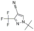 1-叔丁基-3-三氟甲基-1H-吡唑-4-腈 结构式