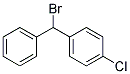 1-苯基-1-(4-氯苯基)-1-苯基-1-(4-氯苯基)-溴甲烷 结构式