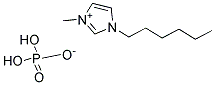 1-甲基-3-己基咪唑磷酸二氢盐 结构式