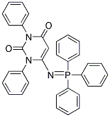 1,3-DIPHENYL-6-[(1,1,1-TRIPHENYL-LAMBDA~5~-PHOSPHANYLIDENE)AMINO]-1,2,3,4-TETRAHYDROPYRIMIDINE-2,4-DIONE 结构式