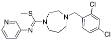 1-METHYL N1-(3-PYRIDYL)-4-(2,4-DICHLOROBENZYL)-1,4-DIAZEPANE-1-CARBOXIMIDOTHIOATE, TECH 结构式