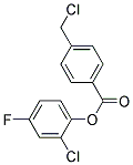 2-CHLORO-4-FLUOROPHENYL 4-(CHLOROMETHYL)BENZOATE, TECH 结构式