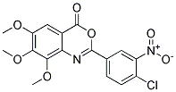 2-(4-CHLORO-3-NITROPHENYL)-6,7,8-TRIMETHOXY-4H-3,1-BENZOXAZIN-4-ONE, TECH 结构式