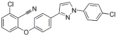2-(4-(1-(4-CHLOROPHENYL)-1H-PYRAZOL-3-YL)PHENOXY)-6-CHLOROBENZONITRILE 结构式