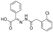 2-{2-[2-(2-氯苯基)乙酰基]肼}-2-苯乙酸 结构式