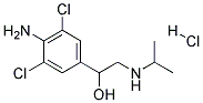 1-(4-AMINO-3,5-DICHLORO-PHENYL)-2-ISOPROPYLAMINO-ETHANOL HYDROCHLORIDE 结构式