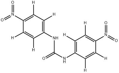 1,3-二(4-硝基苯基)脲-D8 结构式