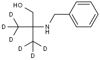 2-BENZYLAMINO-2-METHYL-1-PROPANOL-D6 结构式