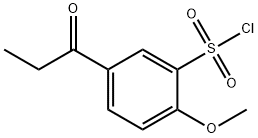 1-(3'-CHLOROSULFONYL-4'-METHOXYPHENYL)-1-PROPANONE 结构式