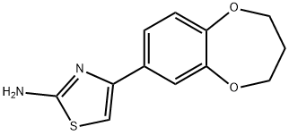 4-(3,4-二氢-2H-苯并[B][1,4]二噁英-7-基)噻唑-2(3H)-亚胺 结构式